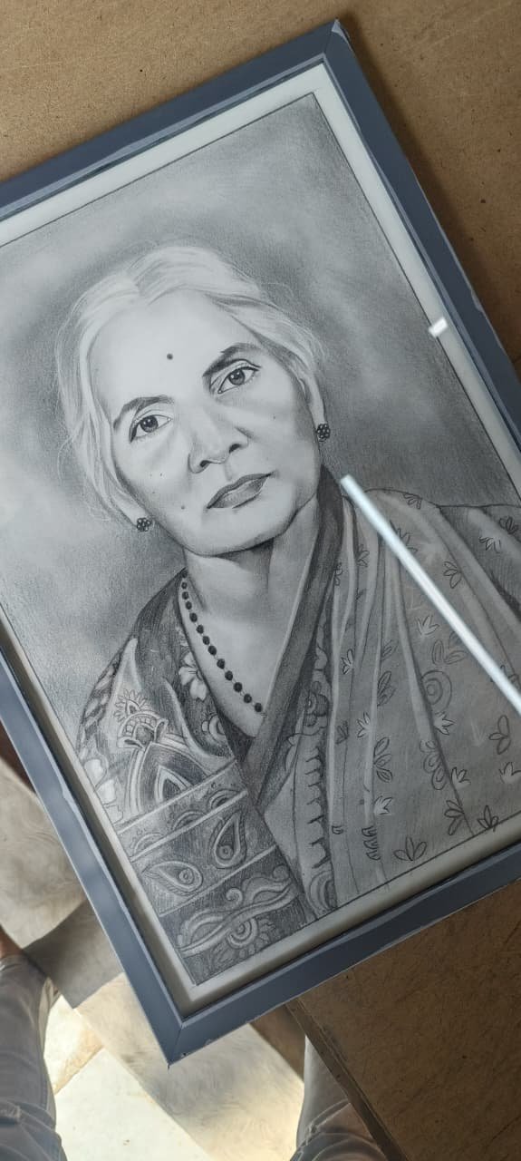 Charcoal Pencil Sketch artwork 3